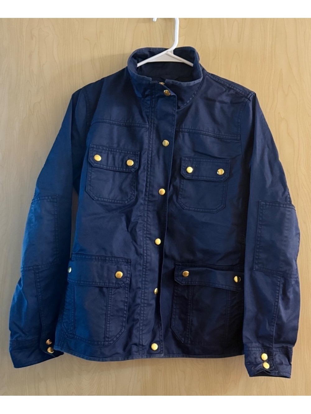navy blue J.Crew relaxed boyfriend field jacket Size medium